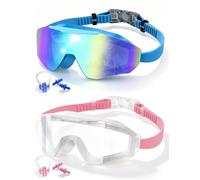 Swim Goggles for Kids 6-16,2 Pack Childrens Goggles Swimming Anti-Fog Lens
