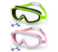 Swim Goggles for Kids Age 5-16, 2 Pack Kids Goggles Childrens Swimming