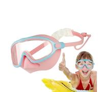 Swim Goggles with Nose Cover | Wide View Glasses | Anti-Fog No-Leak Waterproof Diving Goggles Snorkeling Gear for 4-16 Years Old Kids