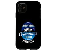 Swim Grandma Goggles American Flag Swimmer Design Case for iPhone 11