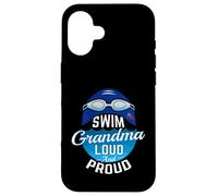 Swim Grandma Goggles American Flag Swimmer Design Case for iPhone 16