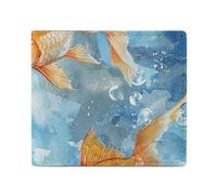 Swim in Water Full Print Wallet, Double Fold Credit Card Wallet Change Wallet Card Case Money Organizer Wallet Cash Wallet with Smooth Zipper for Women Ladies Women, style, One Size