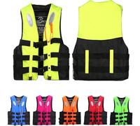 Swim Jacket - Kayak Life Vest,Adults Kids Vest Buoyancy Aid,Adjustable Unisex Flotation with Rescue Whistle(Yellow,S)