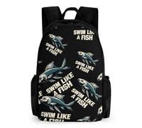 Swim Like A Fish Fashion Backpack Cute Mini Bag Daypack Unisex