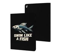 Swim Like A Fish Slim Case Compatible with iPad 10th 9th 8th 7th Generation 2022 2021 2020 2019 Protective Cover Stand