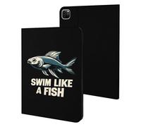 Swim Like A Fish Slim Case Compatible with iPad 10th 9th 8th 7th Generation 2022 2021 2020 2019 Protective Cover Stand