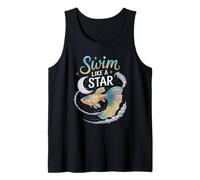 Swim Like A Star Cosmic Betta Fish Art Tank Top