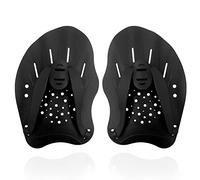 Swim Paddles With Adjustable Straps - Hand Paddles for Lap Swimming, Training Equipment for Women, Men, Children, Ergonomic Swim Hand Paddles for Resistance Training, Pool & Open Water Swimming