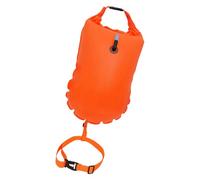 Swim Pull Buoy Float, Waterproof Swimming Float Bag, Non Slip Pull Buoy with Adjustable Strap, Inflatable Safety Swim Marker, Open Water Visibility Aid, for Sea Dive Coast Snorkeling Beach Lake