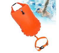 Swim Pull Buoy - Lightweight Pool Float Bag, Waterproof Non Slip Pull Buoy with Adjustable Strap, Open Water Safety Float for Visibility Support, Swim Training Gear for Sea Coast Use, Snorkeling Beach