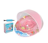 Swim Ring for Kids - Water Floating Anti Tip Buoyancy with Canopy,Float for Kids | for Party Summer Lake River Outdoor Beach Boys Girls Aged 0-3 Years