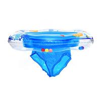 Swim Ring with Seat, Double Airbag Inflatable Toy, Swimming Training for Infants and Toddlers, Help Toddlers/Children 6-36 Months Learn to Swim, 52cm, Use Under Adult Supervision (Blue)