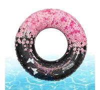 Swim Rings | Ergonomic Inflatable Flower Sequin | Round Pool Float | for Adults Beginner Vacation Beach River Lake Party Travel Photo Prop