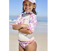 Swim Set: UV-Protection T-Shirt & Briefs for Girls ecru