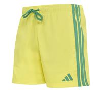 adidas Men's 3 Stripes Swim Shorts 5 INCH, Bright Yellow/Bold Green, M