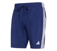adidas Men's 3 Stripes Swim 8 Inch Swimwear, Dark Blue/White, M