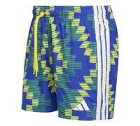adidas Men's Football-Inspired Graphic Swim Shorts 5 INCH, Bright Yellow/White, XXL