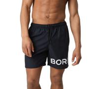 Men's Borg Logo Swim Shorts, Nightsky - Black/Black - Size: 32/30/31