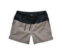 Brandit Basic Swimshort Mens Water Sport Shorts Holiday Swim Black/Grey