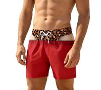 Swim Shorts for Men, Custom Funny Board Shorts Mens | Custom Novelty Mens Beach Shorts,3D Optical Illusion with Fake Briefs,S-3XL Lightweight Quick Dry for Holiday Party Vacation