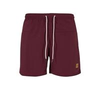 Urban Classics Men's Block Swim Shorts - Cherry - XXL