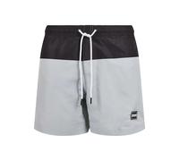 Urban Classics Men's Block Swim Shorts Trunks - Lightasphalt/Black - XS