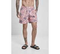 Swim shorts Urban Classics pattern (large size) Rose 2XL