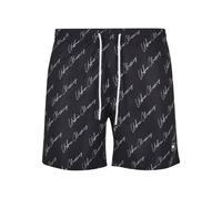 Urban Classics Pattern Swimming Shorts Black S Men