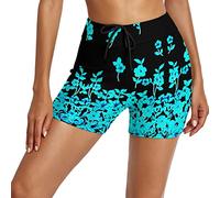 Swim Shorts Women Plus Size Tummy Control Tankini Bottoms Swimming Costume for Women Period Swimwear Menstrual Leakproof Swim Shorts Quick Dry Wedding Gifts Home Essentials Blue