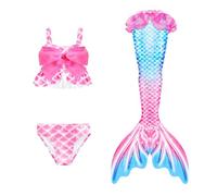 Swim Skirt - Mermaid Costume Kids Tail for Swimming - Toddler Girls Swimsuit with Skirt Cover-Ups, Cute Princess Tankini