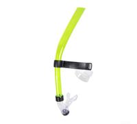 Swim Snorkel Centre Mount Breathing Tube for Technique Boosting - Lightweight Pool Snorkel for Endurance Training Yellow 40cm(green)