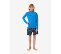 Rip Curl Waves Long Sleeve Rash Guard Blue 8 Years Kids