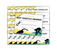 Swim Team Achievement Awards 30pk 8.5x11” Certificates Superlative End of Year Youth Sports Recognition Coach Hand Out Banquet