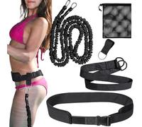 Swim Tether - 2.5-7.5 Meter Adjustable Training Belt, 1 Unit Aquatic Cord For Backyard Pools, Motion Tether With Waist Strap, Fitness Gear, Resistance Band For Grottoes, Gyms And Rec Centers