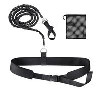 Swim Training Belt | Adjustable Resistance Training Band 2.5-7.5 Meters, Swimming for On-site Training | for Kids, Adults and Beginners