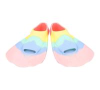 Swim Training Fins Silicone Short Blades for Youth Beginners | Open Toe Design, Lightweight Quick on Fit, Beach Swimming and Snorkeling Use, Xs30 32 Size