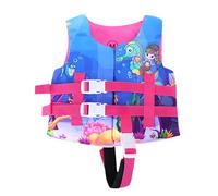Swim Training Jackets Kids Buoyancy Swimming Vests Children's Float Jacket Boys Girls Zipper Floating Jackets w/Belts Buoyancy Training Vest Toddler's Float Vest Baby Floats for Pool Beach (1-2 Years)