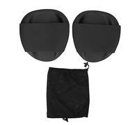 Swim Training Paddle Black PP Silicone, Swimming Hand Paddle for Freestyle, Ergonomic Shape Swim Training Equipment with Soft Edge for All Strokes, Includes Storage Bag (Small: Approx.