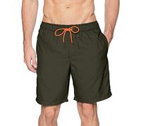 Swim Trunk 4XL Tie Side Drawstring Swimming Shorts with Compression Liner - Men's Swim Shorts for Beach & Surfing with Mesh Liner and Pockets - Perfect for 70th Birthday or Good Luck Gifts