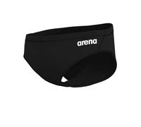 Arena Men's Team Solid Polo Swim Brief Water Sports Training Bathing Suit, Black/White, 34