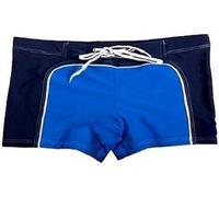 Swim Trunks for Men, Boxer Style, Red Navy Fully Lined Breathable Chlorine Resistant Quick Dry 100% Chlorine-Resistant UV Protection (UK, Alpha, L, Regular, Regular, Navy)