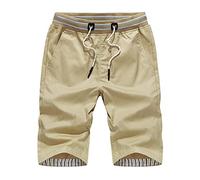 Swim Trunks Long Solid Color Mens Beach Shorts Men's Swim Shorts Stretchy 2 in 1 Board Shorts with Zipper Pockets 40th Birthday Gifts for Men Deals of The Day Sale