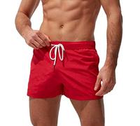 Swim Trunks Men 2 in 1 Floral Print Swimsuit Bottom Men's Swimming Shorts Casual Running Gym Shorts with Zipper Pockets and Mesh Lining Personalised Gifts Warehouse Deals Clearance
