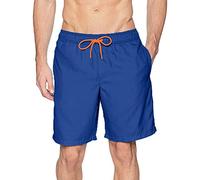 Swim Trunks Mens UK Tie Side Drawstring Mens Beach Shorts Men's Swim Shorts Casual Running Gym Shorts with Zipper Pockets and Mesh Lining Dad Birthday Gifts Deals