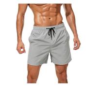 Swim Trunks Solid Color Waterproof Board Shorts Men's Swim Shorts Boys Beach Pants Black Blue Red Board Swimwear Surf Pants for Men