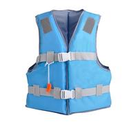 Swim Vest Adult Adjustable Unisex Swim Jackets Unisex with Whistle Adjustable Straps & Dual Buckle Waistcoat for Swimming, Kayaking, Fishing, Sailing, SUP Blue