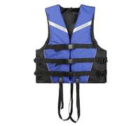 Swim Vest Adult Swim Jacket Unisex Function Detachable with Crotch Strap Swimming Vests Waistcoat for Boarding Kayaking Fishing Sports Training Equipment Blue