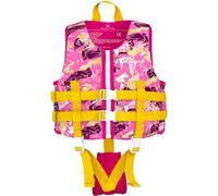 Swim Vest for Kids, 3-6 Years Toddler Swimming Float Vest, Children Training Buoyancy Aid with Collar Handle Safety Reinforced with Adjustable Safety Strap for Girls Boys - PINK/M (42-66 lb)