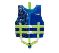 Swim Vest for Kids, Premium Neoprene Swim Vest for Children, Toddlers Swim Buoyancy Aid with Safety Strap and Removeable Floats for Boys Girls - Blue/M(5-7 Years)