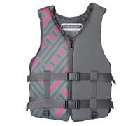 Swim Vest Modern Design Adjustable Buoyancy Water Kayaking Jacket High Buoyancy with Adjustable Safety Strap for Boating Fishing Surfing(GRAY,L)